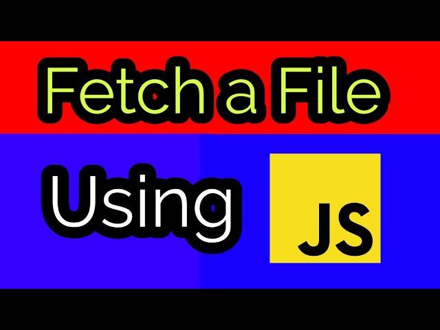 JavaScript Fetch API with local .txt file