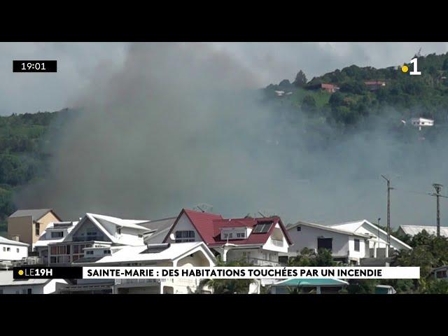 A Grande Montée, les pompiers luttent contre un feu de bambous qui menace les habitations