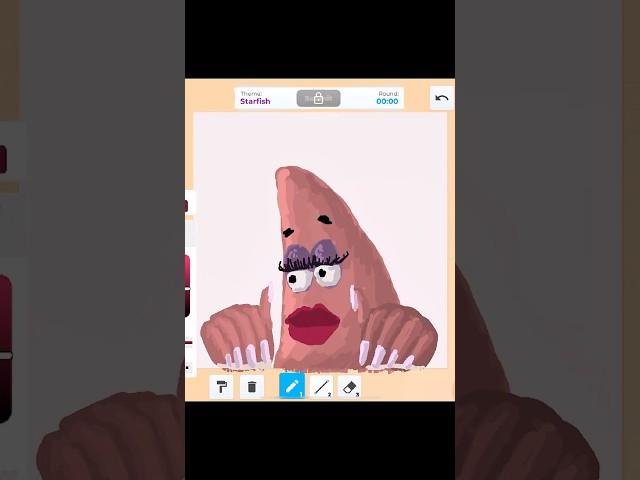 Patrick Slay!  #speeddraw #roblox #drawing #shorts ##gaming #painting #art #artist