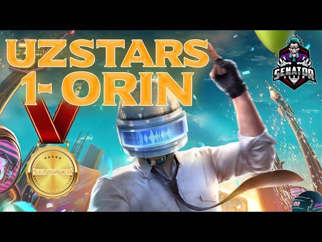 UZ STARS  SERIYA TOP1 BUNAQASI XALI BOLMAGAN CHEMPION BOLDIK  PUBG MOBILE