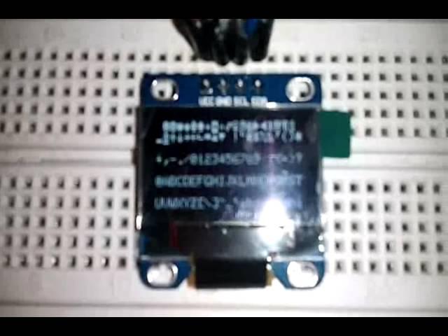 0 96" I²C OLED Display Module Demo