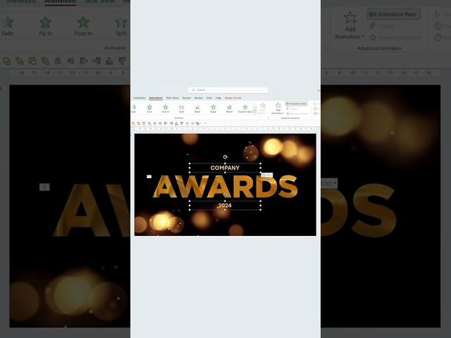 PowerPoint Tutorial to make an animated "Awards" Slide  #powerpoint #presentation