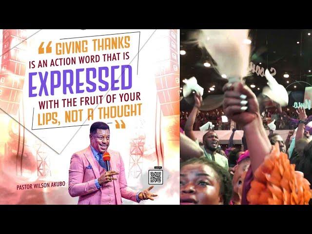 OUR GOD DESERVES ALL THE PRAISE AND THANKSGIVING BY Pastor Wilson Akubo || 1st SERVICE || 23062024