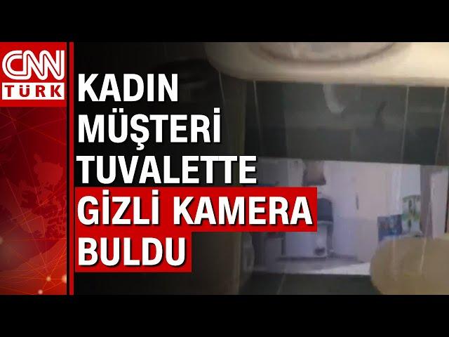 Kafe tuvaletinde gizli kamera düzeneği! Gizli kamera nasıl anlaşılır?