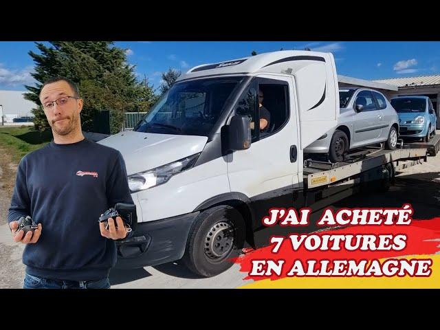 J'achète un lot de 7 voitures en ALLEMAGNE (PART.2) !!!! Première voiture expertisée, moteur H.S !!!