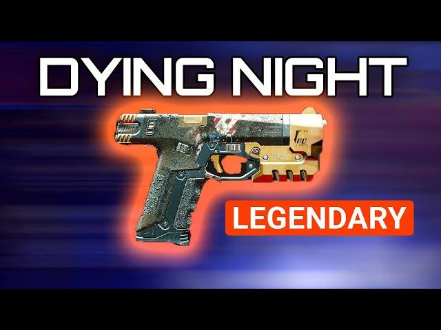 DYING NIGHT Legendary/Iconic Power Pistol Cyberpunk 2077 - Gameplay & Opinion