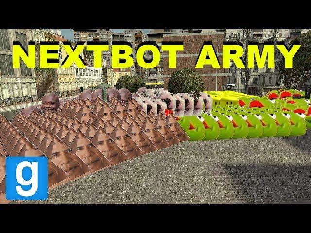 NEXTBOTS INVADE TOWN! - Garry's mod sandbox