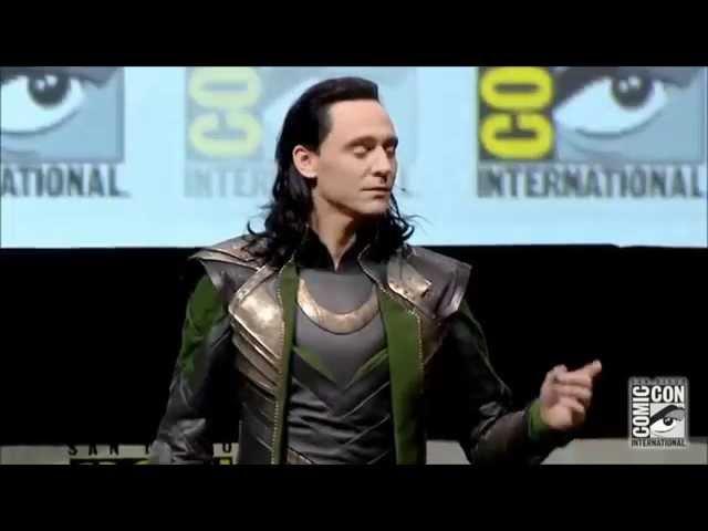 Tom Hiddleston as LOKI русские субтитры(FULL appearance)-Comic-Con 2013