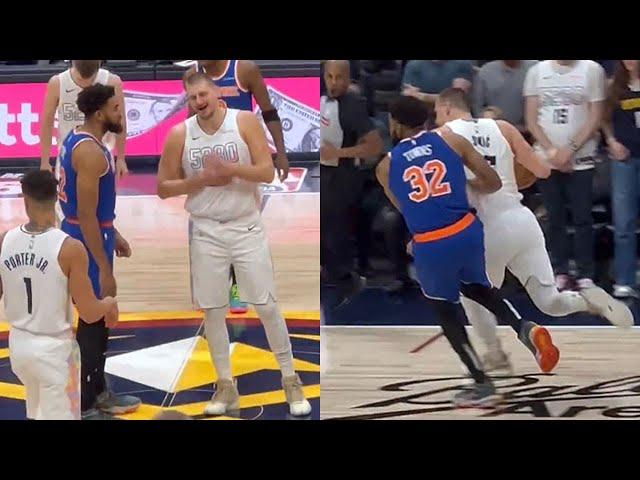 Nikola Jokic DOMINATES Karl-Anthony Towns in the FIRST SECONDS of Knicks vs Nuggets game