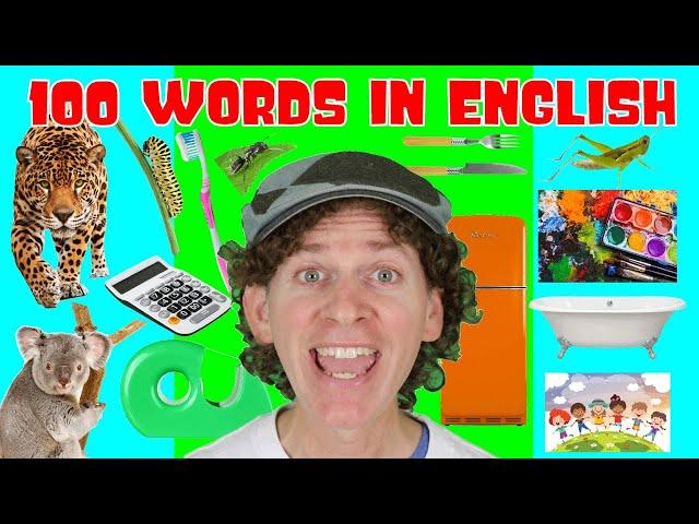 My First 100 Words in English Chant Step 4 | Animals, Health, School Subjects | Learn English Kids