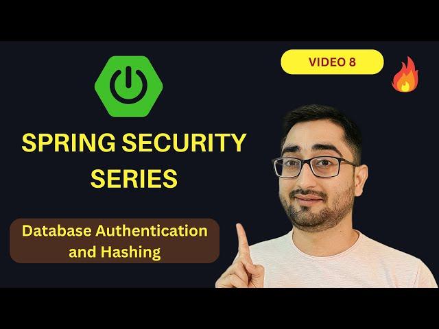 Database Authentication In Spring Boot Line By Line | Spring Security Full Course Tutorial  | #8