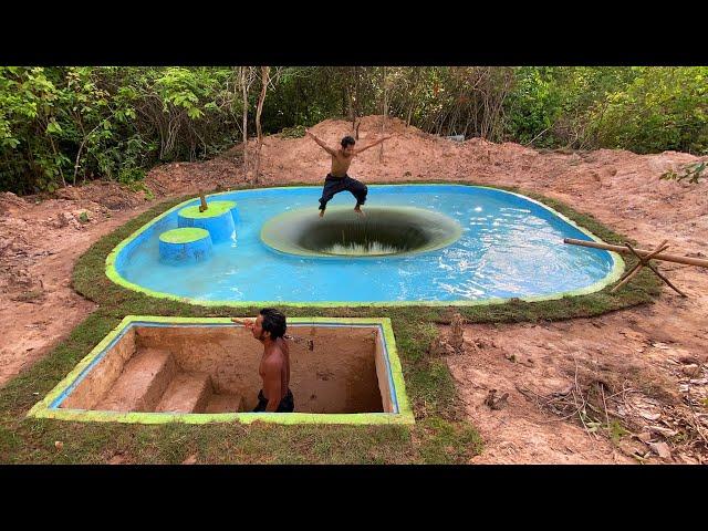 Building The Most Mysterious Deep Hole Underground Swimming Pool