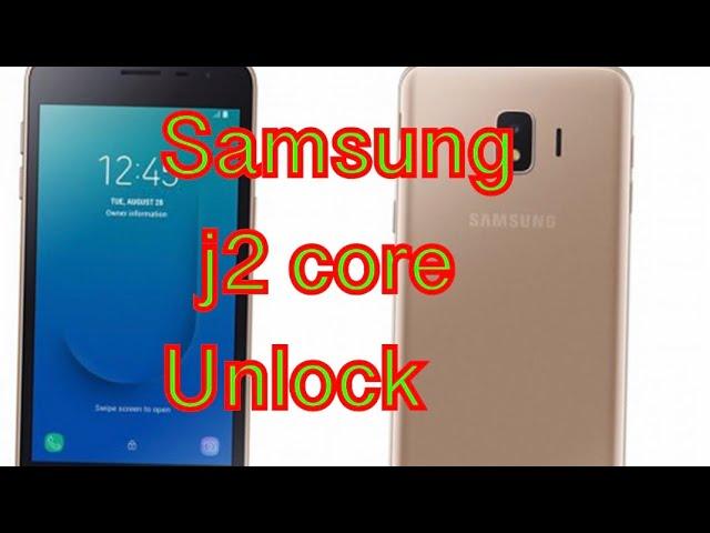 Samsung j2 core j260g pattern unlock