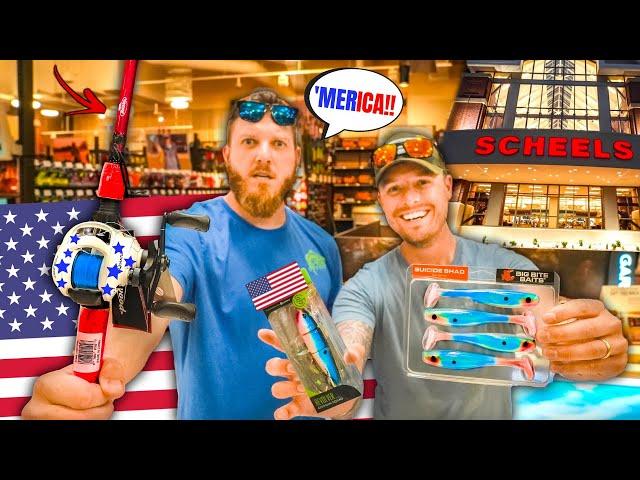 4th of July Gear ONLY Fishing Challenge at SCHEELS (w/ LunkersTV )