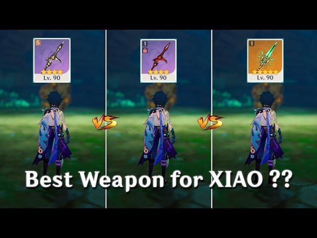 XIAO !! F2P vs BIS vs SIG !! Best Weapon for XIAO!! [ Genshin Impact ]