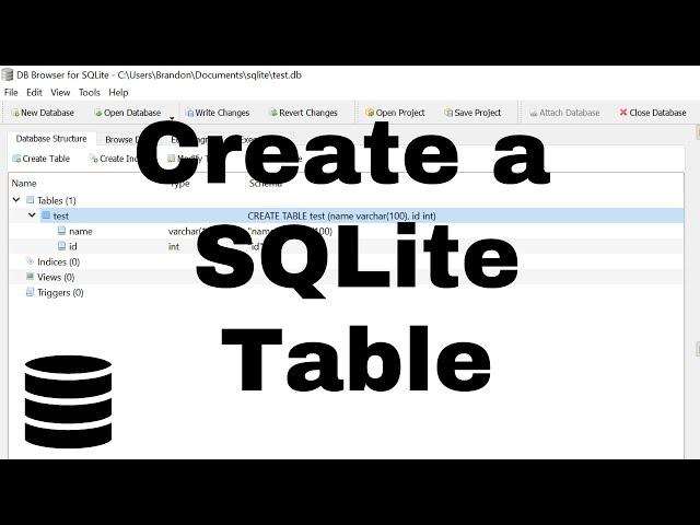 How to Easily Create a Database Table in SQLite - SQLite Tutorial Part 3