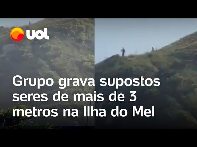 Aparição de supostos seres com mais de 3 metros na Ilha do Mel repercute nas redes; veja vídeo