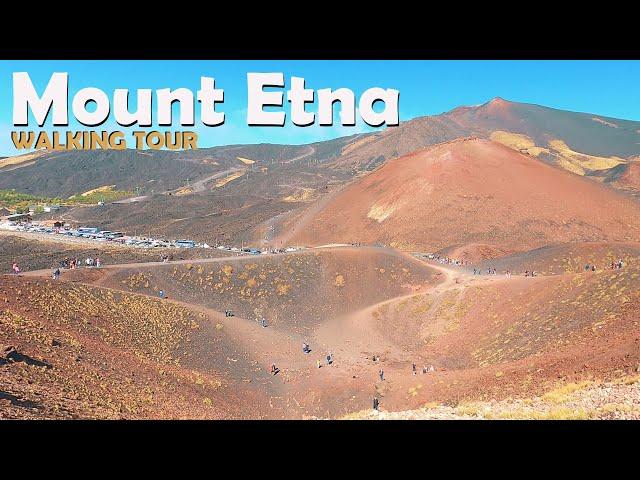 Etna volcano  Italy, Sicily Walking tour in 4k (2022)  eruption