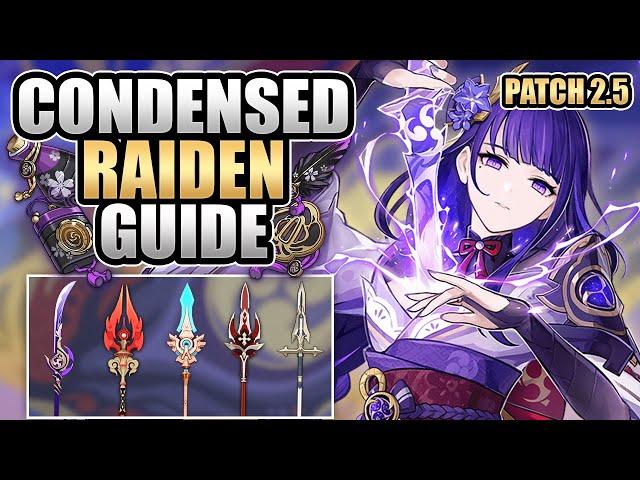 RAIDEN SHOGUN - Everything You Need to Know - CONDENSED GUIDE | Genshin Impact