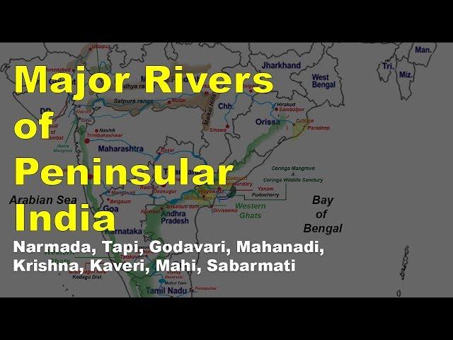 Peninsular Rivers of India | Geography UPSC, IAS, NDA, CDS, SSC CGL