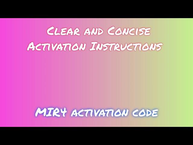 MIR4: Download and Installation Instructions