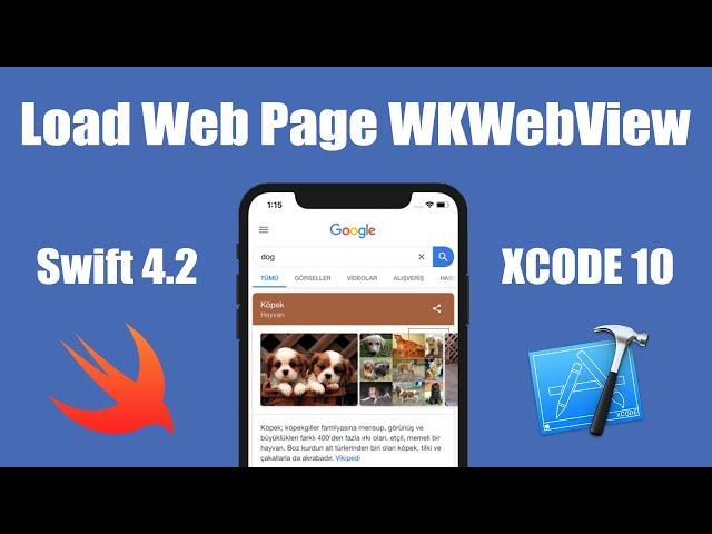 WKWebView ios swift xcode tutorial