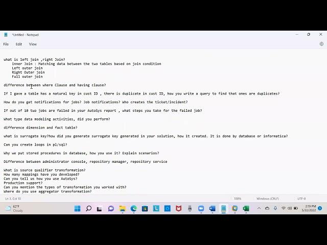 Informatica Interview Preparation | Part 3