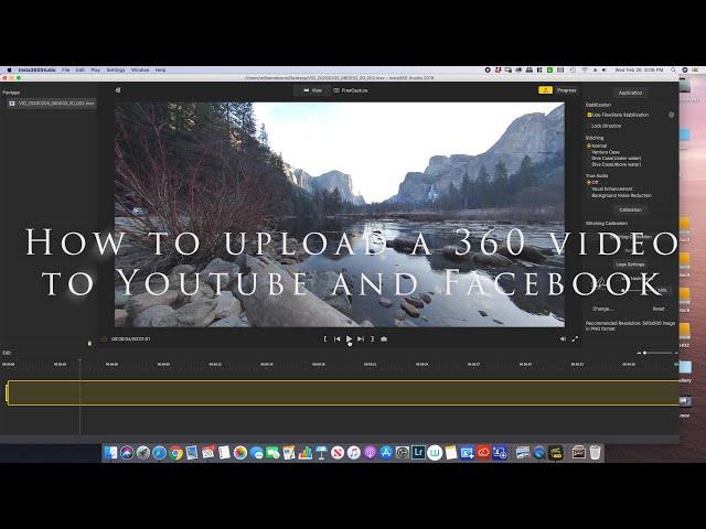 How to post a insta360 video to Youtube the easy way