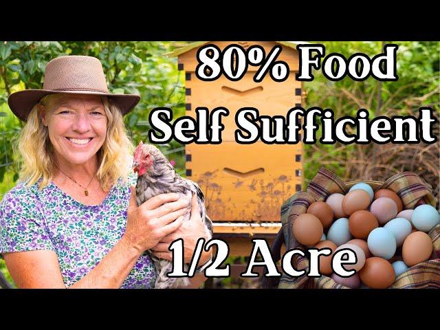 How We Produce 80% of Our Food on 1/2 Acre Homestead