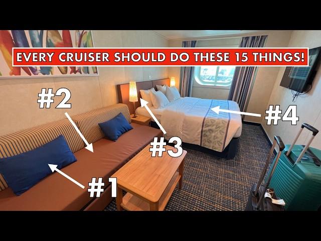 15 Things You MUST Do in ANY Cruise Ship Cabin on Day 1!