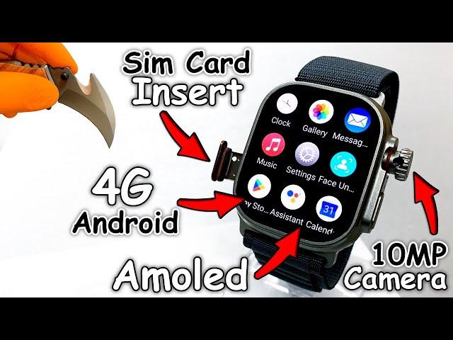 4G Android SmartWatch With SimCard Insert️S12 Ultra 4G with Camera (Better than X8 Ultra 4G) - ASMR