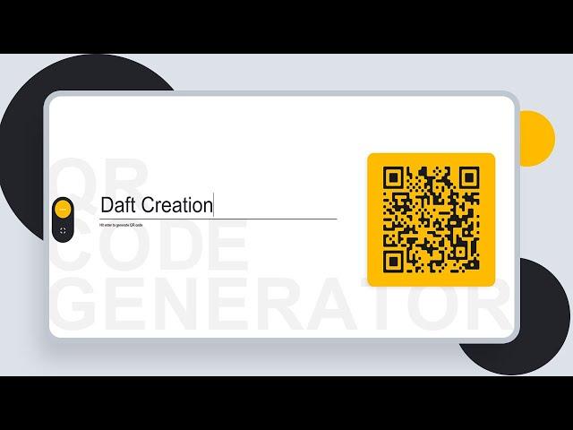 QR Code Generator & Scanner | Part - 1 | CSS - JavaScript Tutorial