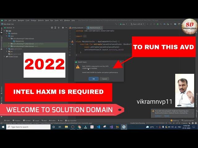 android studio intel haxm is required to run this avd 100% fix 2022