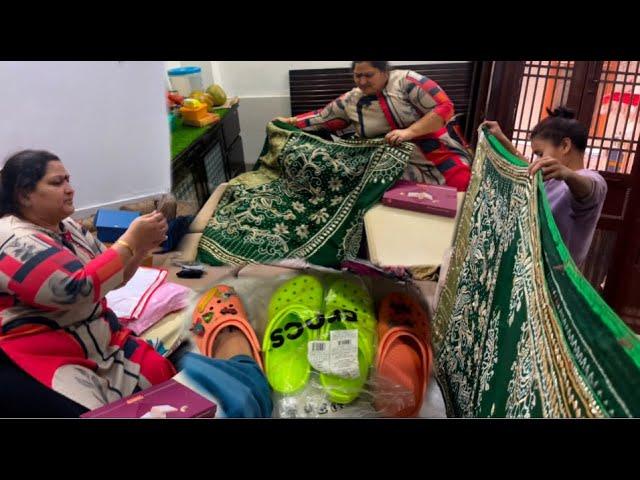 Bhavesh ki Shaadi Ke Ritual Ki Saree | Thankyou Sonika Bhen For The Gift 