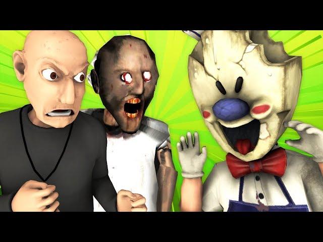 ICE SCREAM 7 vs GRANDPA & GRANNY (Christmas 2023 New Horror Xmas 3D Santa Animation)