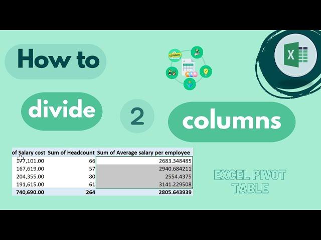 Excel Pivot Table: How to Divide Two Columns