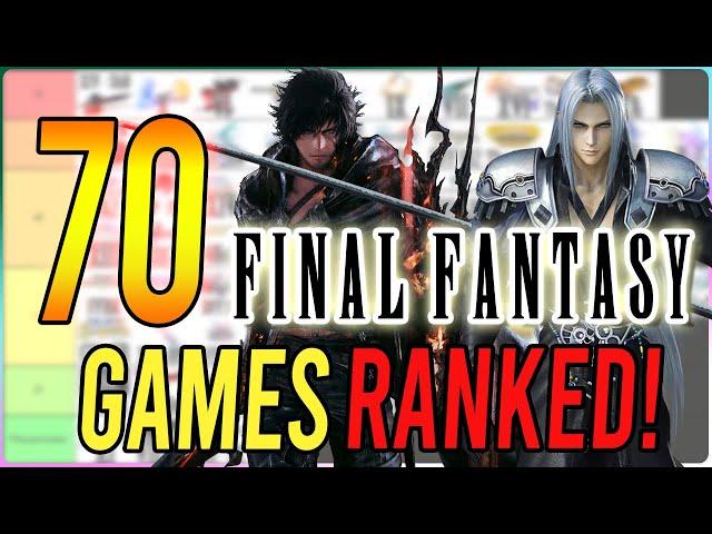 The ULTIMATE Final Fantasy Tier List! 70 Games RANKED!