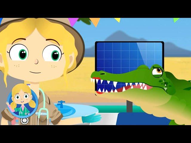 Dahlia The Crocodile Visits Doctor Poppy on Safari | Animals For Kids | Cartoon Animals