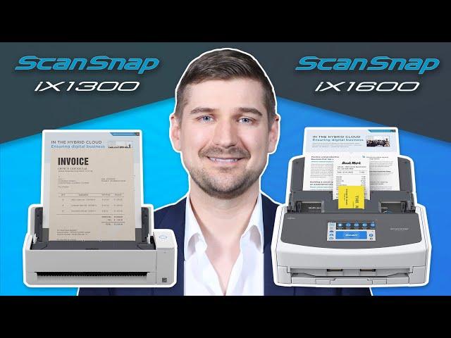  ScanSnap iX1600 vs.  ScanSnap iX1300 - Desktop Scanner Comparison