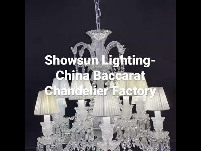 High quality baccarat crystal chandelier. Buy lustre baccarat from China factory.