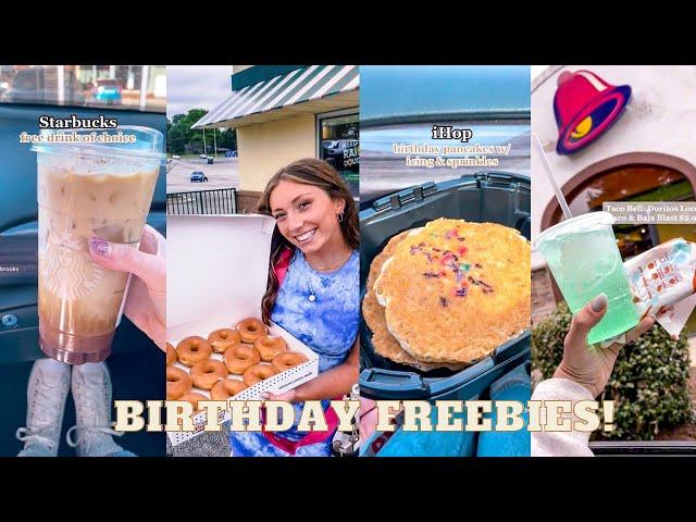 come get birthday freebies with me!  | Tiktok compilation