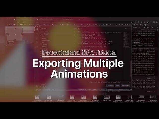 Decentraland SDK Tutorial - Exporting multiple animations in a single GLB file