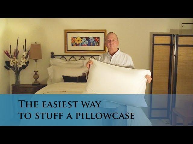 The easiest way to stuff a pillowcase or sham. (www.verolinens.com)