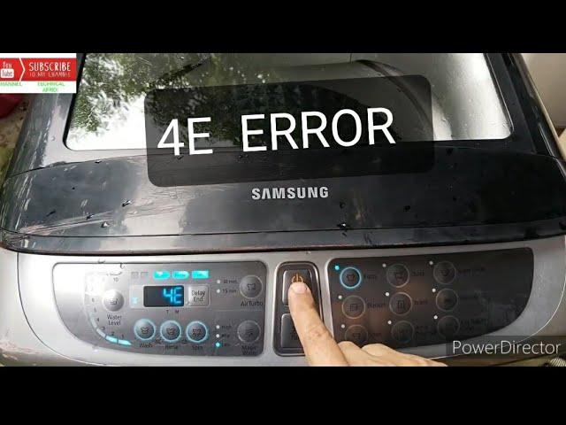 4E ERROR SAMSUNG WASHING MACHINE 10.5KG