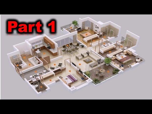 AutoCAD Complete 2D and 3D House Plan Part 1 | Autocad 2017 | 3Dlearners Academy