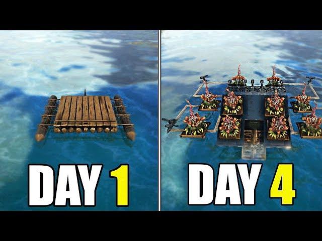 Ark - How To UPGRADE Any Raft Base (Start To End)