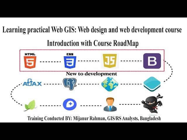 Learning practical Web GIS: Web design and development course Introduction with Course RoadMap.