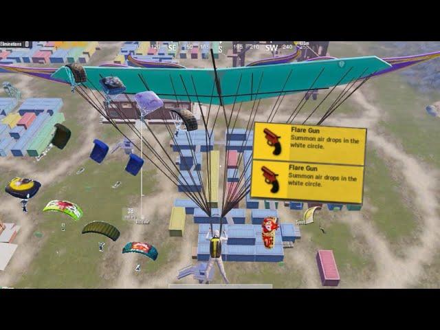 Wow!! I LANDED on FLARE GUN + BEST LOOTPubg Mobile