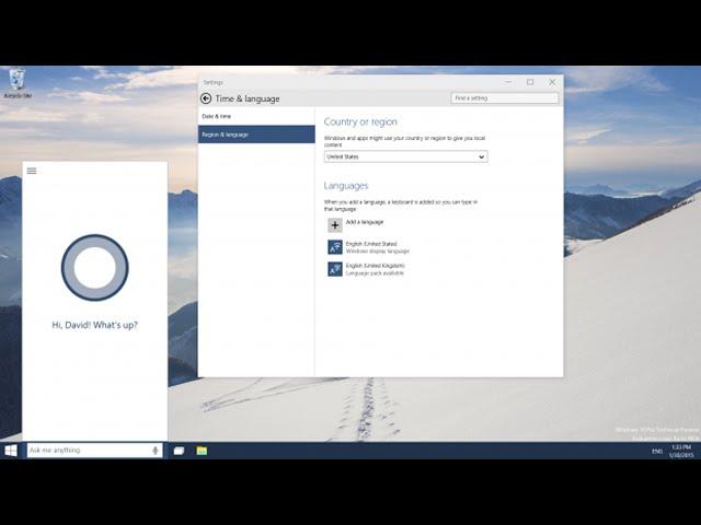 Enable Cortana in Windows 10