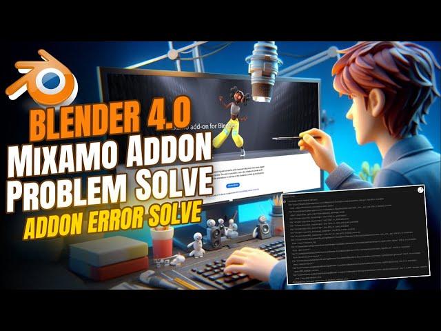 How To Fix Blender 4.0 Mixamo Addon Rig Error problem Solved | Mixamo Addon For Blender